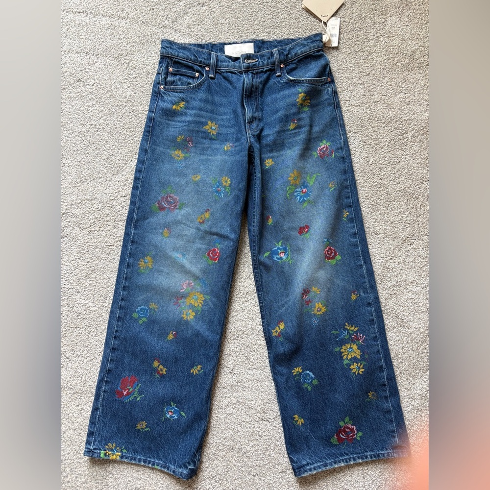 MOTHER Floral-Print Lil Rerun Zip Sneak - Picture 1 of 5
